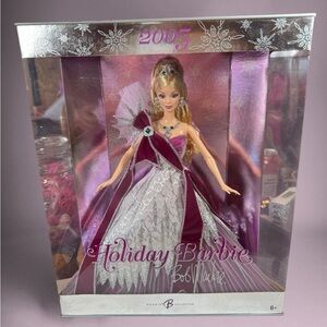2005 Holiday Barbie Doll designed by Bob Mackie